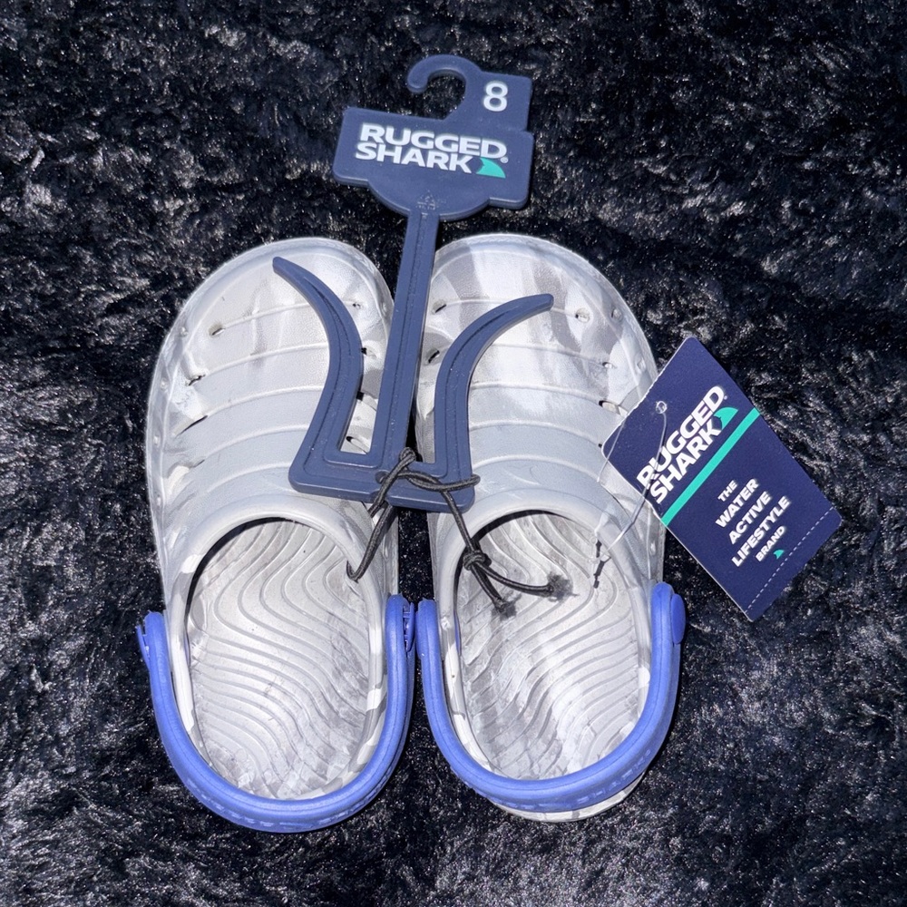 Kids Blue and Gray Shoes